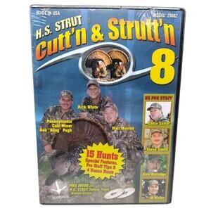 H.S. Strut Cutt'n & Strutt'n 8 (DVD) 15 Turkey Hunts - Brand New Sealed